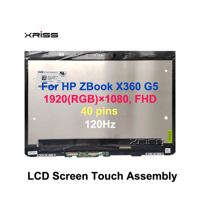 15.6 LCD LED Touch Screen Assembly برای HP ZBook Studio x360 G5 FHD 40 پین