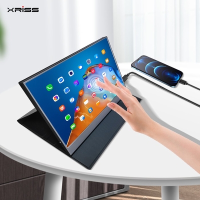 عمده فروشی 15.6 اینچ مانیتور قابل حمل FHD 4K لمسی بدون لمس صفحه نمایش قابل حمل مانیتور با پورت HDMI نوع c